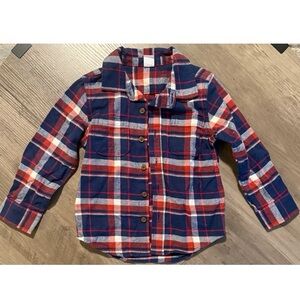 NWOT. GAP Plaid Button-Down Shirt. Size 4T. Never worn.